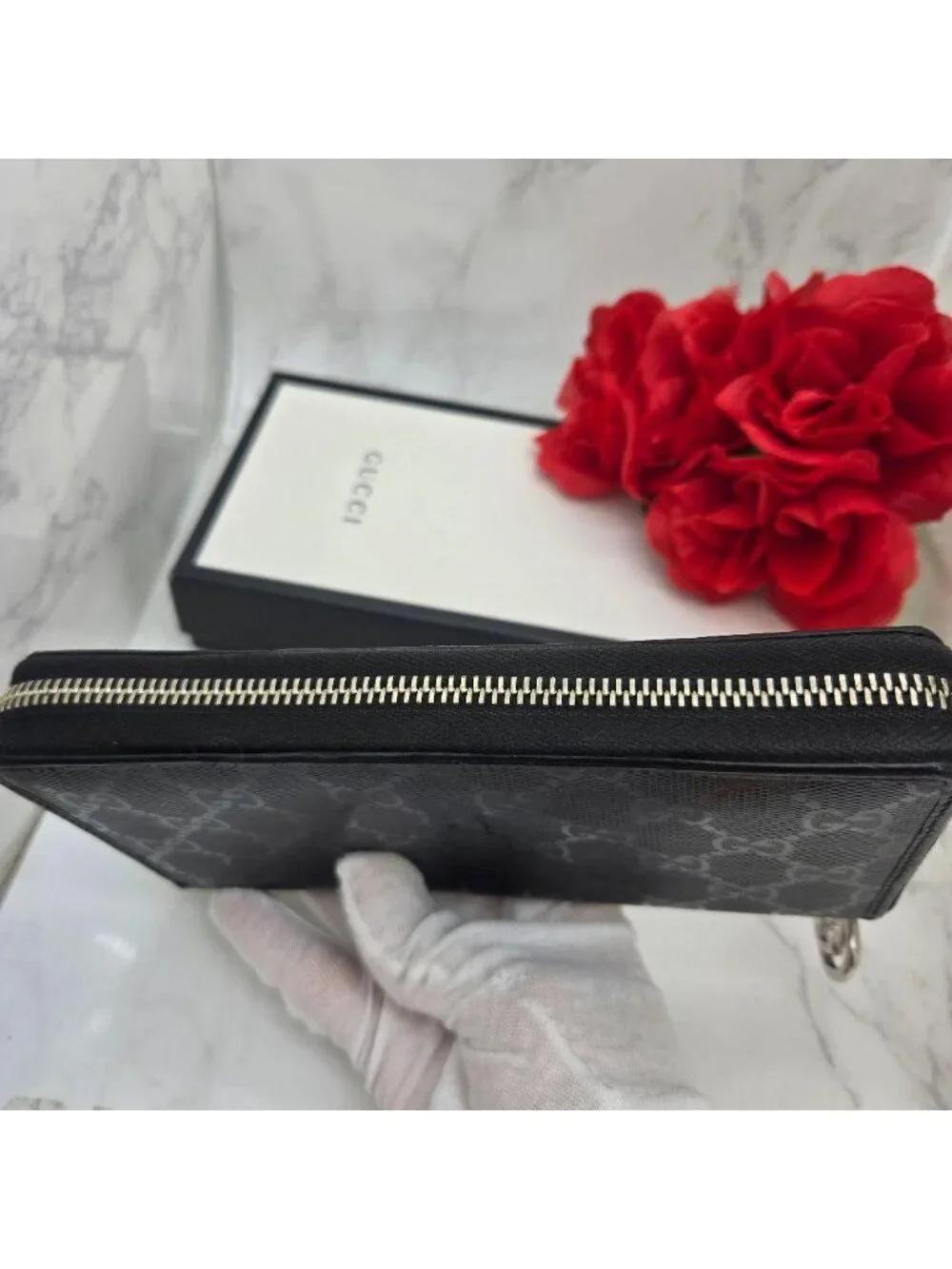 Gucci Wallet GG Supreme Black
